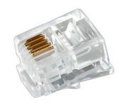 Разъем телефонный RJ-14 6P4C (уп.100шт) Rexant 05-1012 Разъем телефонный RJ-14 6P4C (уп.100шт) Rexant 05-1012