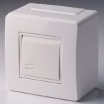 Коробка с выключателем 1-кл. 2мод. ОП Brava 10А IP20 PDD-N60 бел. DKC 10002 Коробка с выключателем 1-кл. 2мод. ОП Brava 10А IP20 PDD-N60 бел. DKC 10002
