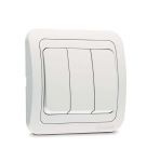 Выключатель 3-кл. 3п СП Mimoza 10А IP20 бел./бел. Makel 12091 Выключатель 3-кл. 3п СП Mimoza 10А IP20 бел./бел. Makel 12091