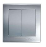 Выключатель 2-кл. СП Бриллиант 10А IP20 серебр. UNIVersal 7949650 Выключатель 2-кл. СП Бриллиант 10А IP20 серебр. UNIVersal 7949650