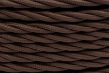 Провод ретро 3х2.5 матов. корич. (уп.50м) Bironi B1-435-72-50