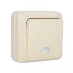 Выключатель 1-кл. ОП Олимп 10А IP20 с подсветкой сл. кость UNIVersal Б-О0121 Выключатель 1-кл. ОП Олимп 10А IP20 с подсветкой сл. кость UNIVersal Б-О0121