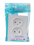 Розетка 2-м СП VESNA без заземл. ПБТ бел. LEZARD 742-0200-128B Розетка 2-м СП VESNA без заземл. ПБТ бел. LEZARD 742-0200-128B