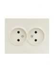 Розетка 2-м СП VESNA без заземл. ПБТ кремов. LEZARD 742-0300-128B Розетка 2-м СП VESNA без заземл. ПБТ кремов. LEZARD 742-0300-128B