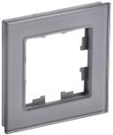 Рамка 1-м BRITE РУ-1-2-БрСе стекло сер. IEK BR-M12-G-K03 Рамка 1-м BRITE РУ-1-2-БрСе стекло сер. IEK BR-M12-G-K03