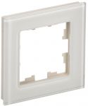Рамка 1-м BRITE РУ-1-2-БрВа стекло ванильн. IEK BR-M12-G-K10 Рамка 1-м BRITE РУ-1-2-БрВа стекло ванильн. IEK BR-M12-G-K10