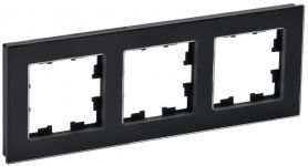 Рамка 3-м BRITE РУ-3-2-БрЧ стекло черн. IEK BR-M32-G-K02 Рамка 3-м BRITE РУ-3-2-БрЧ стекло черн. IEK BR-M32-G-K02