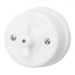 Выключатель 1кл. керамика бел. Bironi B1-200-01 Выключатель 1кл. керамика бел. Bironi B1-200-01