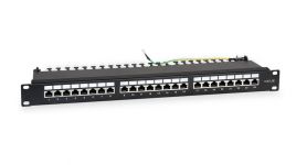 Патч-панель 19дюйм 1U кат.5E полн. экранир. 24 порта RJ45 Dual IDC WR-PL-24-C5E-SH-D черн. WRline 505210 Патч-панель 19дюйм 1U кат.5E полн. экранир. 24 порта RJ45 Dual IDC WR-PL-24-C5E-SH-D черн. WRline 505210