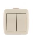 Выключатель 2-кл. ОП Nata 10А IP20 крем. LEZARD 710-0300-101 Выключатель 2-кл. ОП Nata 10А IP20 крем. LEZARD 710-0300-101