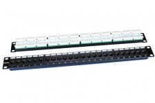 Патч-панель 19дюйм 1U кат.5E 24 порта RJ45 PP3-19-24-8P8C-C5E-110D черн. Hyperline 246095 Патч-панель 19дюйм 1U кат.5E 24 порта RJ45 PP3-19-24-8P8C-C5E-110D черн. Hyperline 246095