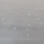 Гирлянда светодиодная "Айсикл" (бахрома) 5х0.6м 112LED бел. 3.4Вт 230В IP44 эффект мерцания провод прозр. Neon-Night 255-525