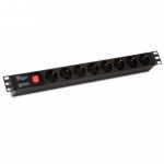 Блок розеток SHE19-8SH-S-IEC 19дюйм 250В 1U 10А 8 розеток Schuko с выкл. алюм. корпус разъем IEC 60320 C14 Hyperline 255002 Блок розеток SHE19-8SH-S-IEC 19дюйм 250В 1U 10А 8 розеток Schuko с выкл. алюм. корпус разъем IEC 60320 C14 Hyperline 255002