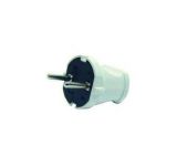 Вилка электрич. без заземл. бел. Makel 10001 Вилка электрич. без заземл. бел. Makel 10001