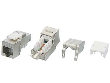 Вставка Keystone Jack RJ45 (8P8C) кат.5E экранир. KJ9-8P8C-C5e-90-SH-F-WH Hyperline 432598