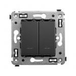 Кнопка 2-кл. СП Avanti "Черный матовый" DKC 4412154 Кнопка 2-кл. СП Avanti "Черный матовый" DKC 4412154