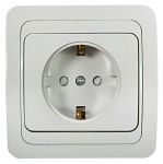 Розетка 1-м CLASSICO защ. шторки с заземл. 2028x бел. ASD / IN HOME 4690612000978 Розетка 1-м CLASSICO защ. шторки с заземл. 2028x бел. ASD / IN HOME 4690612000978