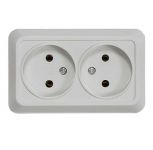 Розетка 2-м ОП Bolleto 7102 16А IP20 бел. ASD / IN HOME 4680005959822 Розетка 2-м ОП Bolleto 7102 16А IP20 бел. ASD / IN HOME 4680005959822