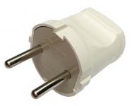 Вилка прямая 10А 4142 бел. ASD / IN HOME 4690612000572 Вилка прямая 10А 4142 бел. ASD / IN HOME 4690612000572