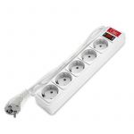 Удлинитель с сетевым фильтром 5х1.5м 10А IP21 ПВС 3х0.75 бел. Союз 1324 Удлинитель с сетевым фильтром 5х1.5м 10А IP21 ПВС 3х0.75 бел. Союз 1324