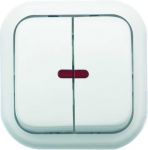 Выключатель 2-кл. ОП Валентина 10А IP20 А56-176 с индикацией бел. Кунцево 7636 Выключатель 2-кл. ОП Валентина 10А IP20 А56-176 с индикацией бел. Кунцево 7636