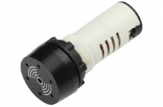 Зуммер компактный постоянный сигнал ф22 черный 230В