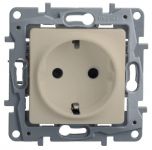 Розетка 1-м СП Etika 16А IP20 250В 2P+E с заземл. немецк. стандарт винтов. клеммы механизм сл. кость Leg 672321 Розетка 1-м СП Etika 16А IP20 250В 2P+E с заземл. немецк. стандарт винтов. клеммы механизм сл. кость Leg 672321