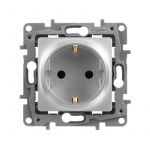 Розетка 1-м СП Etika 16А IP31 250В 2P+E с заземл. защ. шторки немецк. стандарт винтов. клеммы механизм алюм. Leg 672422 Розетка 1-м СП Etika 16А IP31 250В 2P+E с заземл. защ. шторки немецк. стандарт винтов. клеммы механизм алюм. Leg 672422