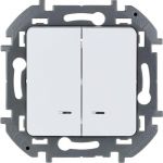 Выключатель 2-кл. Inspiria 10А IP20 250В 10AX с подсветкой/индикацией механизм бел. Leg 673630 Выключатель 2-кл. Inspiria 10А IP20 250В 10AX с подсветкой/индикацией механизм бел. Leg 673630