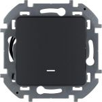 Переключатель 1-кл. Inspiria 10А IP20 250В 10AX с подсветкой / индикацией механизм антрацит Leg 673663 Переключатель 1-кл. Inspiria 10А IP20 250В 10AX с подсветкой / индикацией механизм антрацит Leg 673663