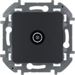 Розетка телевизионная TV Inspiria 2дБ 0-2400мГц с топологией "звезда" механизм антрацит Leg 673853