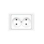 Розетка 2-м СП Валери 16А IP20 без заземл. бел. UNIVersal В0102 Розетка 2-м СП Валери 16А IP20 без заземл. бел. UNIVersal В0102