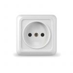 Розетка 1-м ОП Олимп 16А IP20 без заземл. бел. UNIVersal О0022 Розетка 1-м ОП Олимп 16А IP20 без заземл. бел. UNIVersal О0022