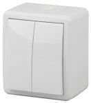Выключатель 2-кл. ОП Эра Эксперт 10А IP54 11-1404-01 250В 10AX бел. Эра Б0020675 Выключатель 2-кл. ОП Эра Эксперт 10А IP54 11-1404-01 250В 10AX бел. Эра Б0020675