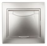 Розетка 1-м СП Plano 1-203-03 16А IP20 250В 2P+E Schuko защ. крышка алюм. Intro Б0030062 Розетка 1-м СП Plano 1-203-03 16А IP20 250В 2P+E Schuko защ. крышка алюм. Intro Б0030062