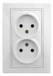 Розетка 2-м СП Plano 1-204-01 16А IP20 250В 2х2P бел. Intro Б0053904 Розетка 2-м СП Plano 1-204-01 16А IP20 250В 2х2P бел. Intro Б0053904