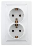 Розетка 2-м СП Plano 1-205-01 16А IP20 250В 2х2P+E Schuko бел. Intro Б0053915 Розетка 2-м СП Plano 1-205-01 16А IP20 250В 2х2P+E Schuko бел. Intro Б0053915