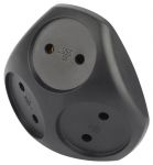 Разветвитель электрический SPx-3-B на 3 розетки без заземл. 10А черн. Эра Б0059721 Разветвитель электрический SPx-3-B на 3 розетки без заземл. 10А черн. Эра Б0059721