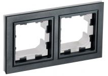 Рамка 2-м IP44 BRITE РУ-2-БрЧ-44 черн. IEK BR-M22-44-K02 Рамка 2-м IP44 BRITE РУ-2-БрЧ-44 черн. IEK BR-M22-44-K02