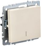 Выключатель 1-кл. СП BRITE ВС10-1-1-БрКр 10А с инд. беж. IEK BR-V10-1-10-K10 Выключатель 1-кл. СП BRITE ВС10-1-1-БрКр 10А с инд. беж. IEK BR-V10-1-10-K10