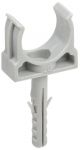 Держатель для труб (клипса) CT20 с защелкой и дюбелем без винта IEK CTA10MP-CT20-K41-100 Держатель для труб (клипса) CT20 с защелкой и дюбелем без винта IEK CTA10MP-CT20-K41-100