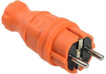 Вилка прямая ОМЕГА ВБп3-1-0м IP44 каучук оранж. IEK PKR01-016-2-K09 Вилка прямая ОМЕГА ВБп3-1-0м IP44 каучук оранж. IEK PKR01-016-2-K09