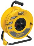 Удлинитель на катушке 4х40м с заземл. 10А IP20 Industrial УК40 3х1 термозащита IEK WKP14-10-04-40 Удлинитель на катушке 4х40м с заземл. 10А IP20 Industrial УК40 3х1 термозащита IEK WKP14-10-04-40